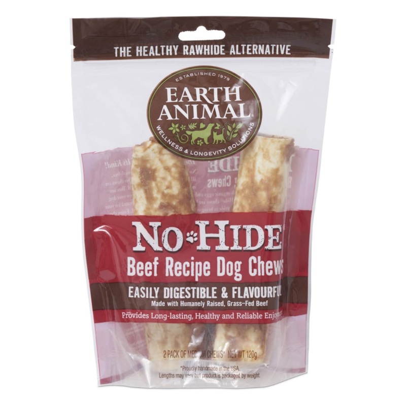 Earth Animal No Hide Beef Chews Dog Treats 11 2pk