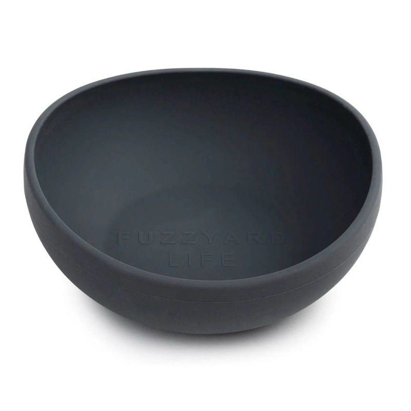 FuzzYard Life Silicone Bowl Medium Slate Grey