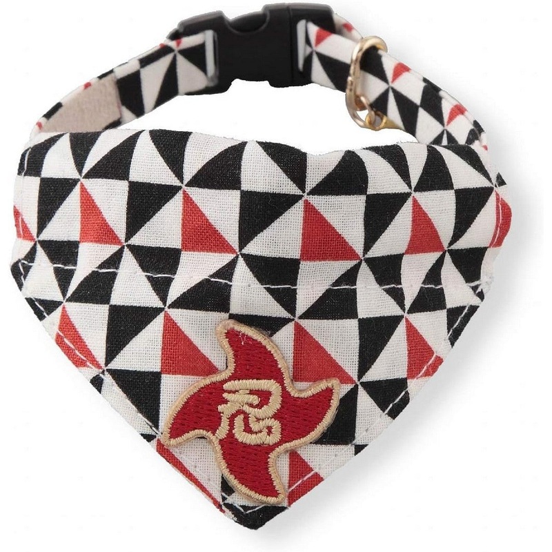 Necoichi Ninja Cat Bandana Collar Black