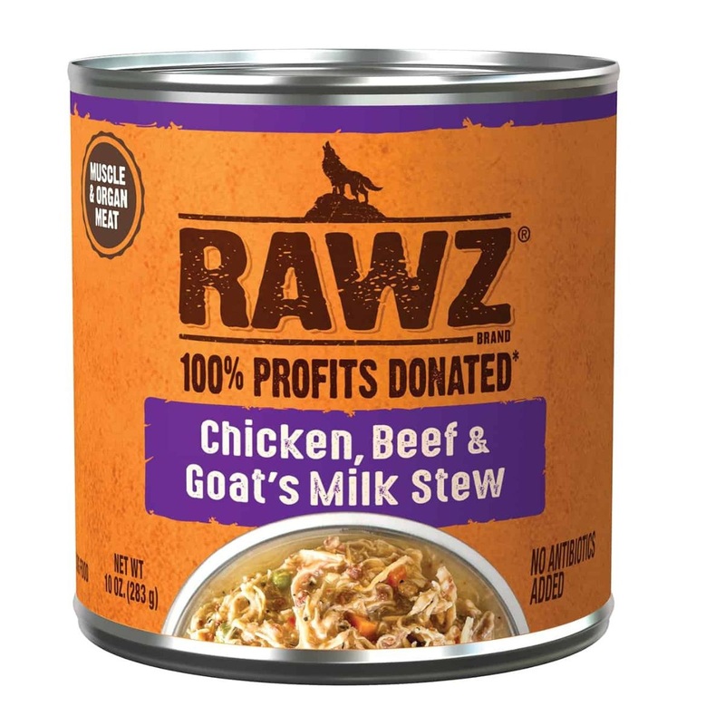 Rawz Stew Chicken Beef & Goat’S Milk Dog Food 10oz