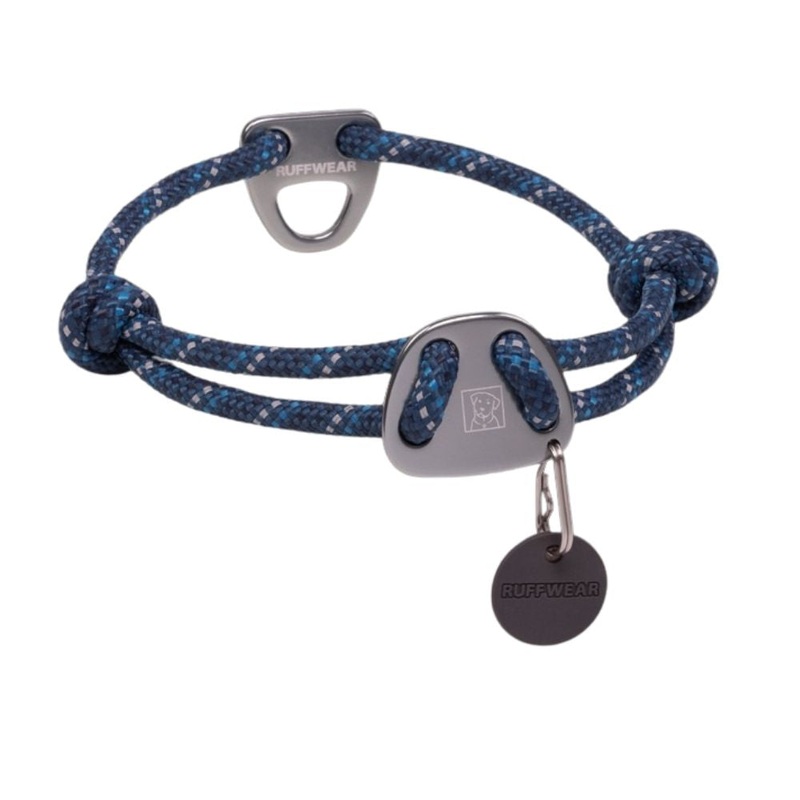 RuffWear Knot-a-Collar Rope Dog Collar 14-20 Blue Moon