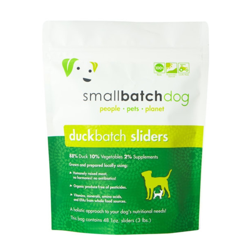 SmallBatch Frozen Duck Patties Raw Dog Food 18lb