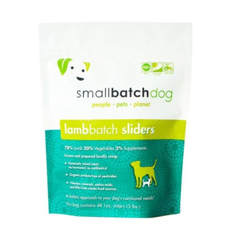 Smallbatch Frozen Sliders Lamb Raw Dog Food 3lb