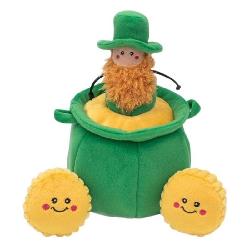 Zippy Paws St. Patrick’s Burrow Pot of Gold Dog Toy