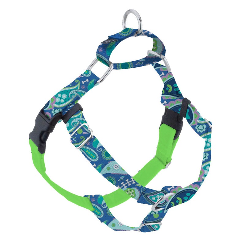 2 Hounds Design Freedom No-Pull Harness 1 Medium Paw Paisley