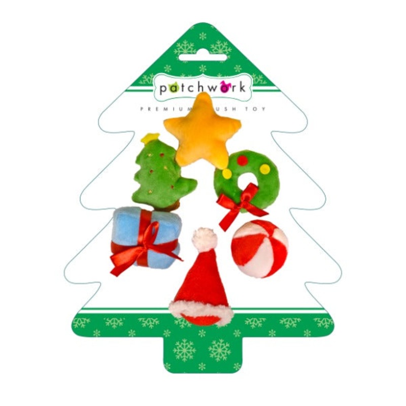 Patchwork Pet Holiday Cat Tree 3 Cat Toys