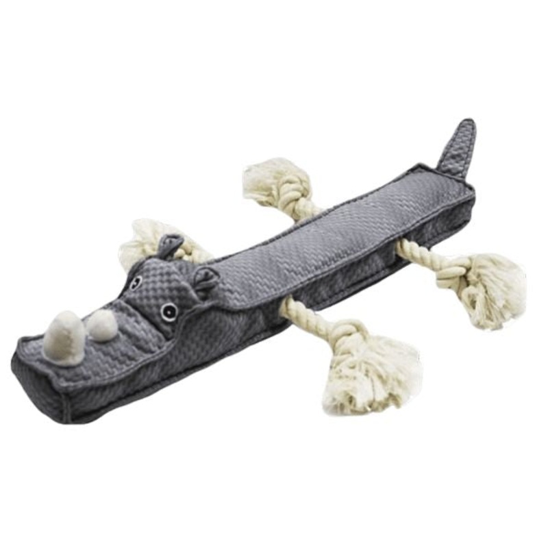 PatchWork Pet Rhino Stick 20 Dog Toy