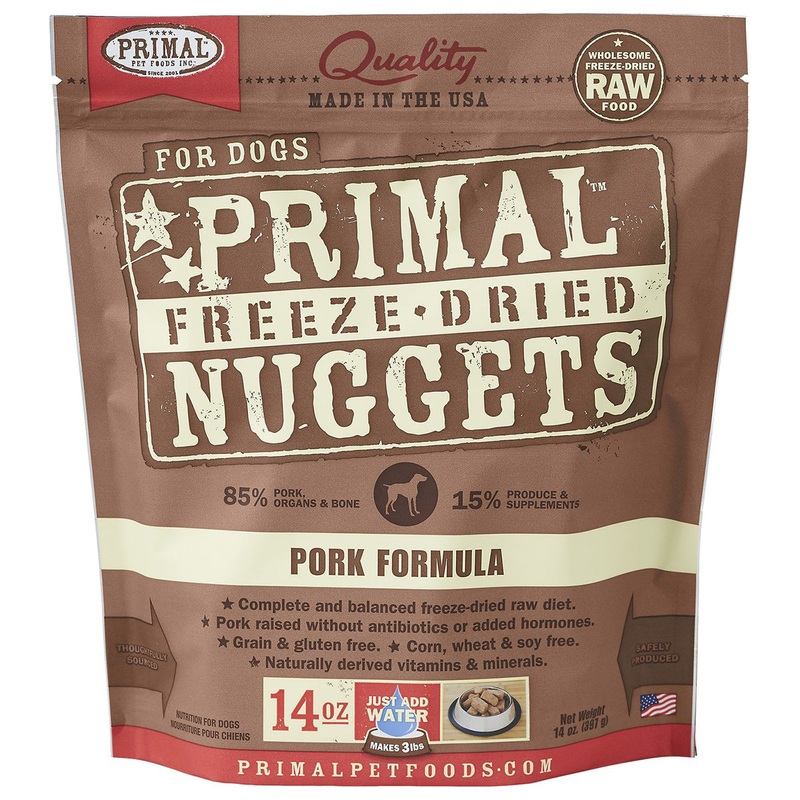 Primal Freeze-Dried Nuggets Pork Formula Dog Food 14oz