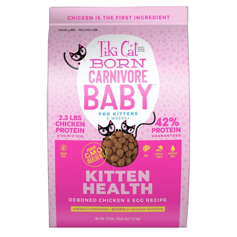 Tiki Cat Born Carnivore Baby Kitten Health Deboned Chicken & Egg Cat Food 2.8lb