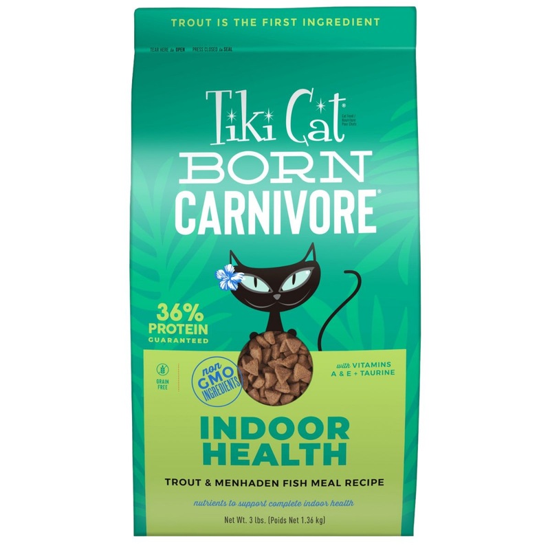 Tiki Cat Born Carnivore Indoor Health Trout & Menhaden Fish Dry Cat Food 3lb