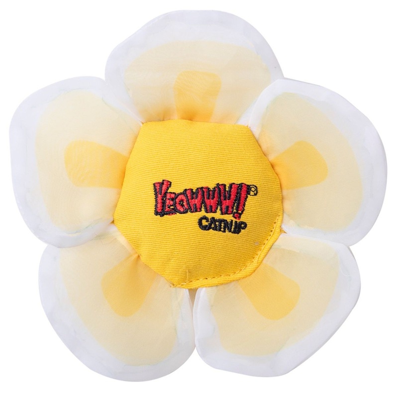 Yeowww! Catnip Daisys Flower White Cat Toy