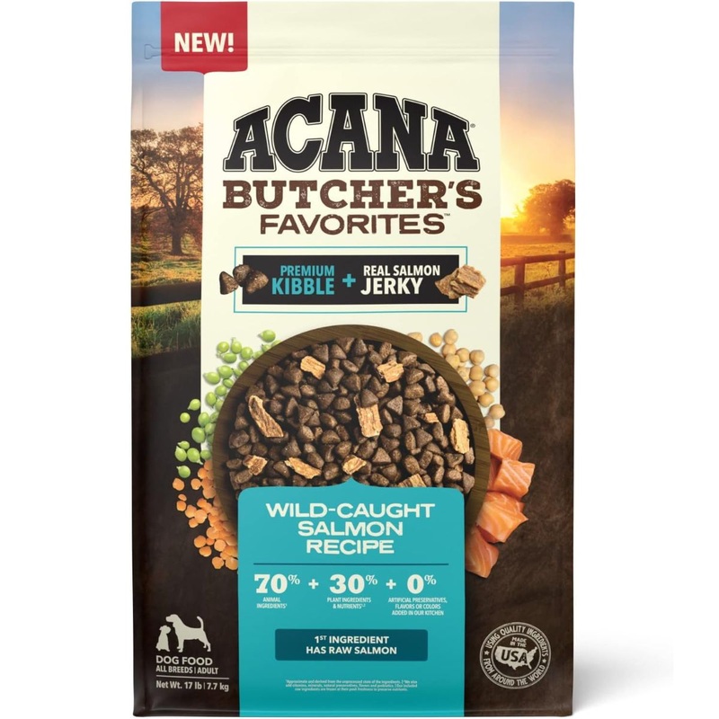 Acana Butcher’s Favorites Wild-Caught Salmon Dry Dog Food 17lb