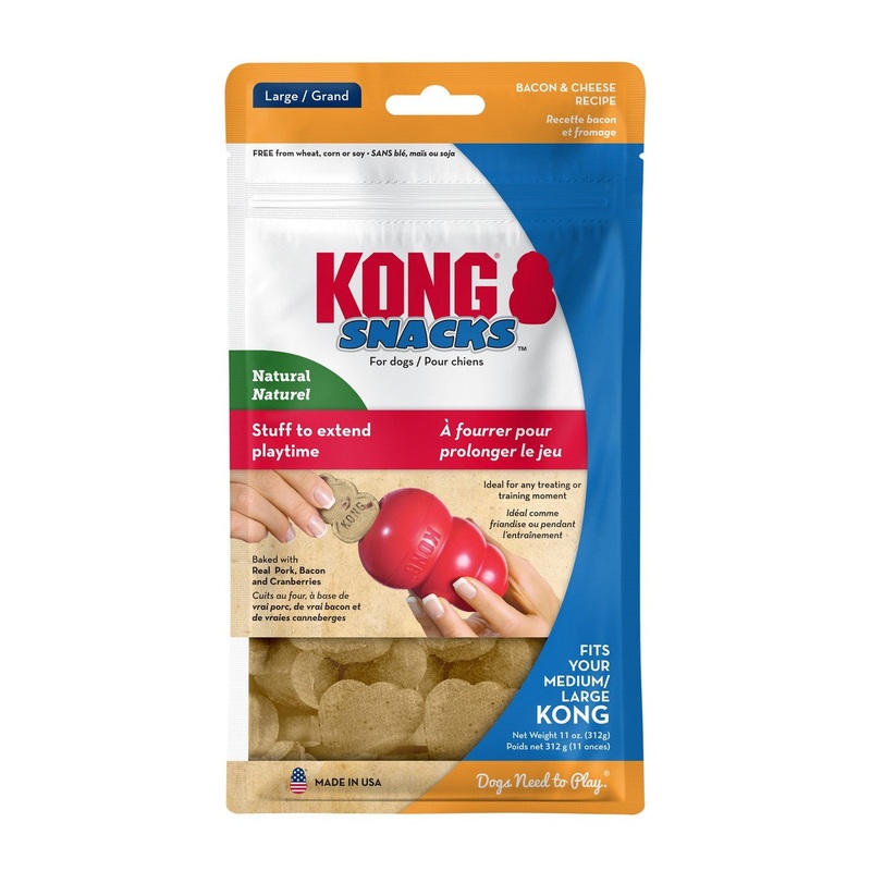 KONG Bacon and Cheese Snacks Large Dog Treats 11oz