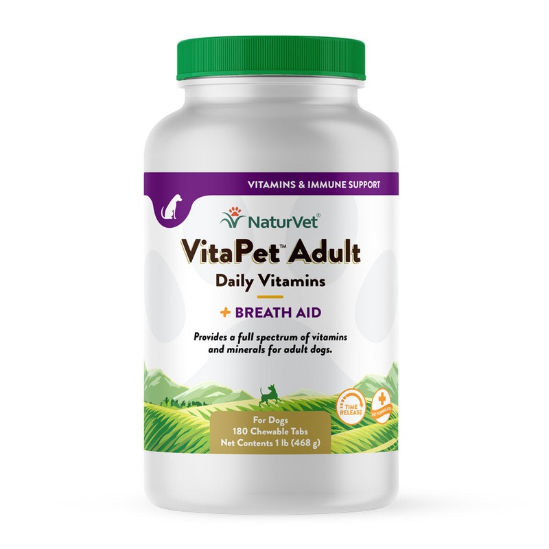 Naturvet Vitapet Adut Daily Vitamins Chewable Tablets 180ct