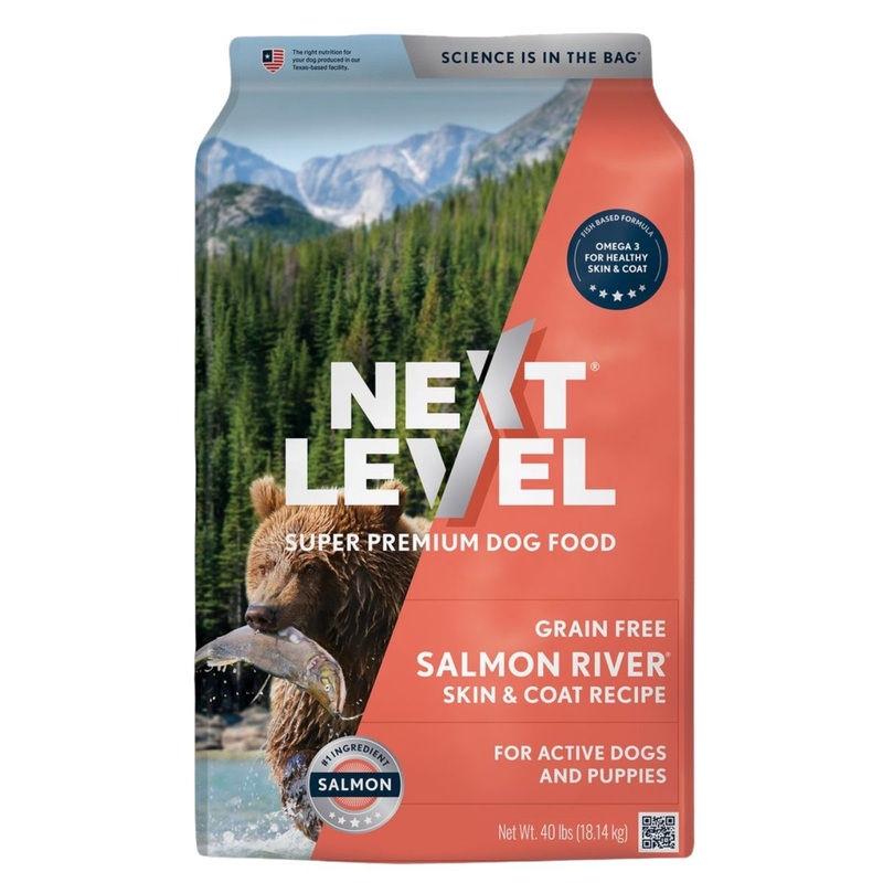 Next Level Grain Free Salmon Dry Dog Food 40lb