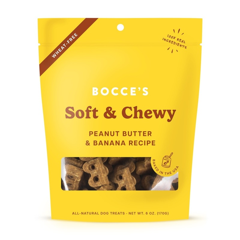 Bocce’s Bakery Peanut Butter & Banana Soft & Chewy Dog Treats 6oz