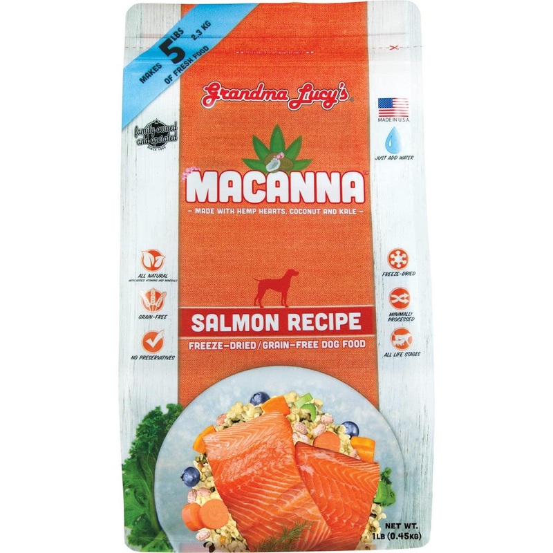 Grandma Lucy’s Freeze Dried Macanna Salmon Grain Free Dog Food 1lb