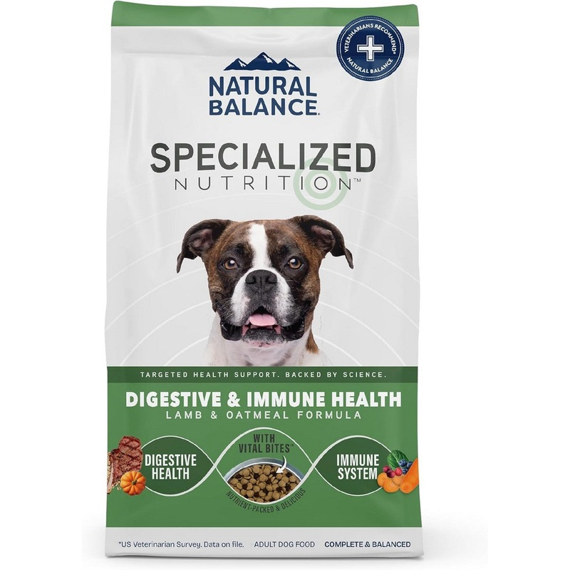 Natural Balance Digestive & Immune Health Dry Dog Food – Lamb & Oatmeal – 3.5lb