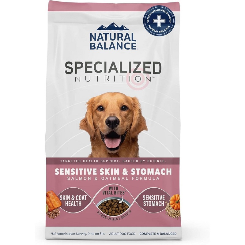 Natural Balance Sensitive Skin & Stomach Dry Dog Food – Salmon & Oatmeal – 22lb
