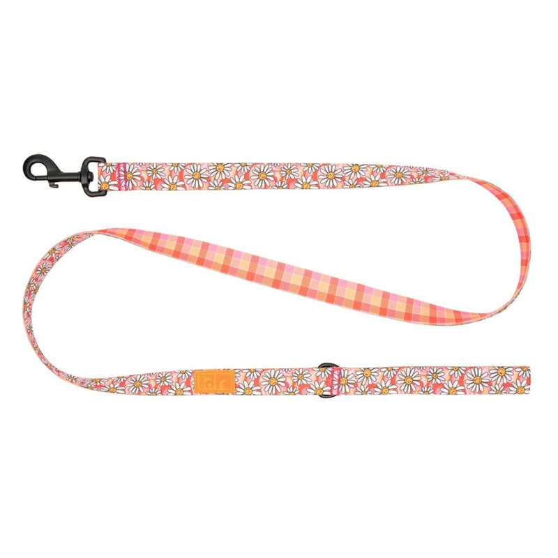 RC Pets Dog Leash 1×5′ Daisy Joy Gleeful Gingham