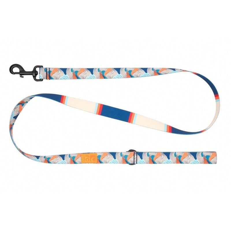RC Pets Eco Dog Leash 1×5′ Riptide Coastal Stripe