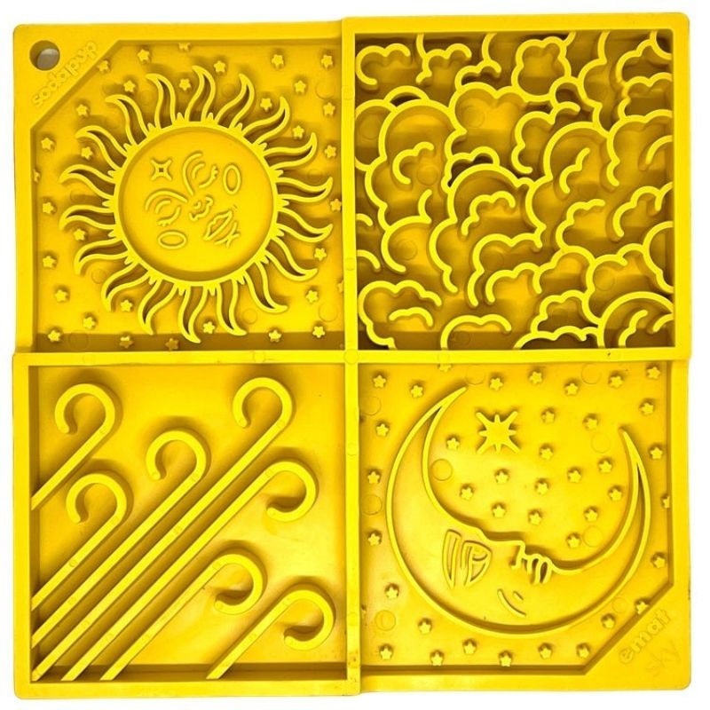 SodaPup Sky Design eMat Enrichment Lick Mat Yellow
