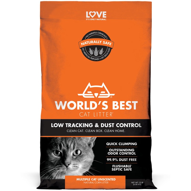 World’s Best Low Tracking & Dust Control Cat Litter 8lb