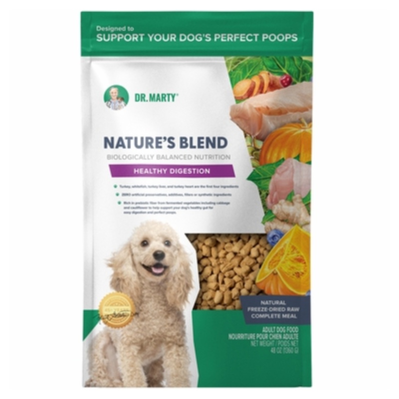 Dr. Marty Nature’s Blend Healthy Digestion Freeze Dried Dog Food 48oz
