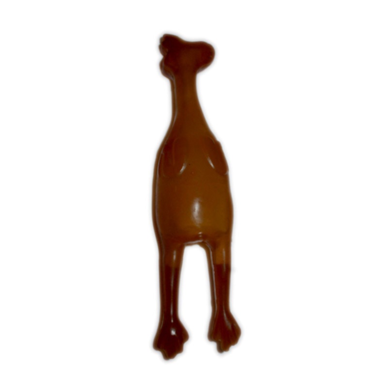 Indipets 100% Organic Rubber Chicken Dog Toy 5 – 8