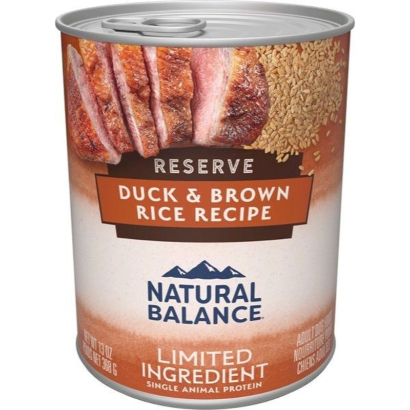 Natural Balance LID Limited Ingredient Diet Wet Dog Food – Duck & Brown Rice – 13oz Can
