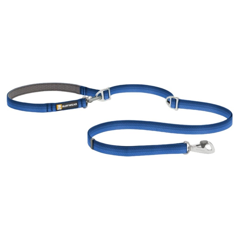 RuffWear Switchbak Double-Ended Dog Leash 7′ Blue Pool