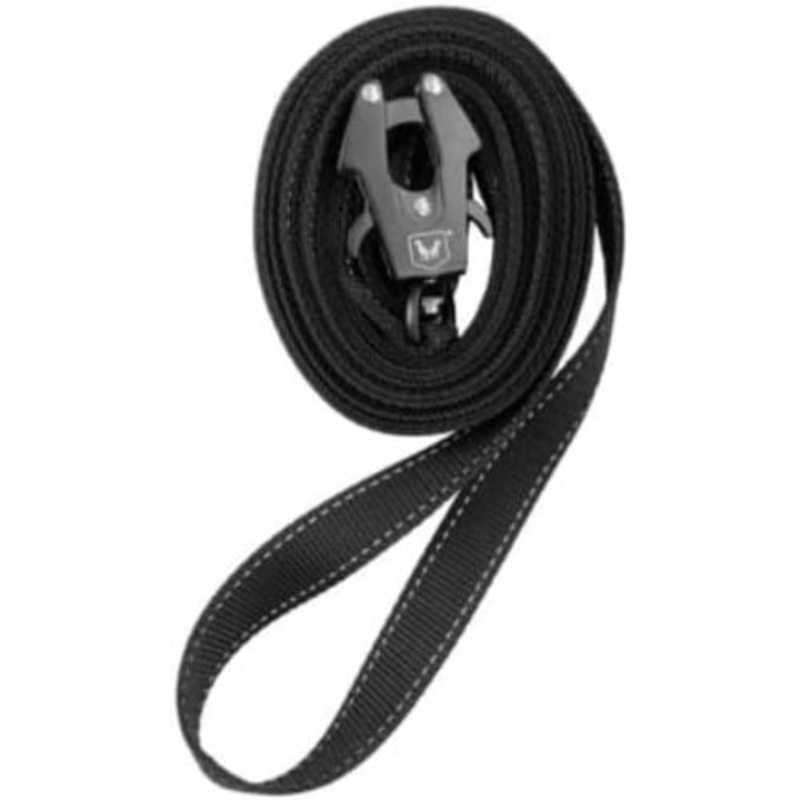 Boss Dog TPU Polyester Webbing Dog Leash 6′ x 1/2 Black