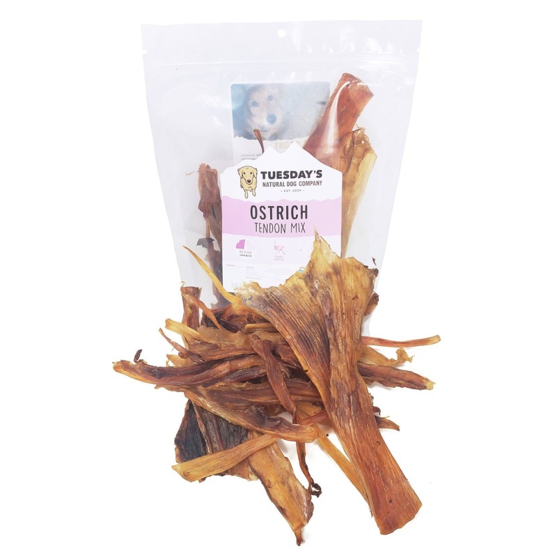 Natural Dog Company Ostrich Tendon Mix Dog Treats 6oz