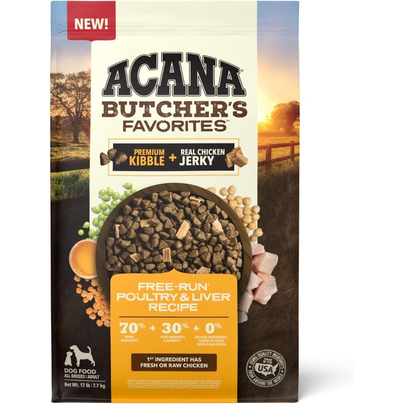 Acana Butcher’s Favorites Free-Run Poultry & Liver Dry Dog Food 4lb