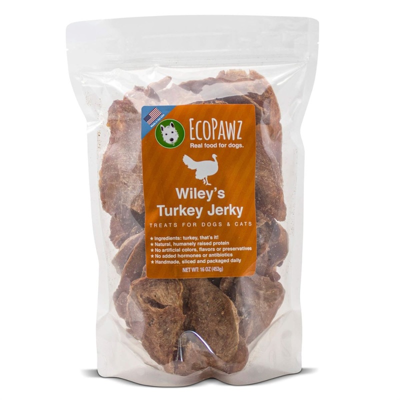Ecopawz Wileys Turkey Jerky Cat & Dog Treats 16oz