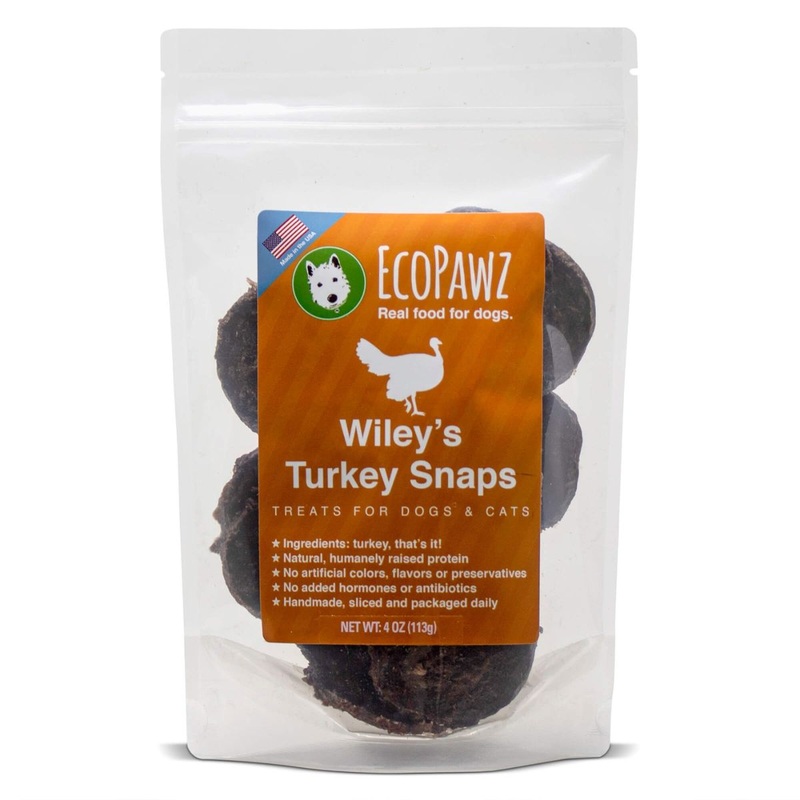Ecopawz Wileys Turkey Snaps Dog & Cat Treats 4oz