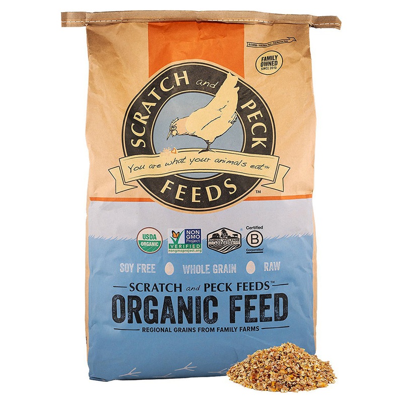 Scratch and Peck Feeds Organic Scratch + Corn 40lb