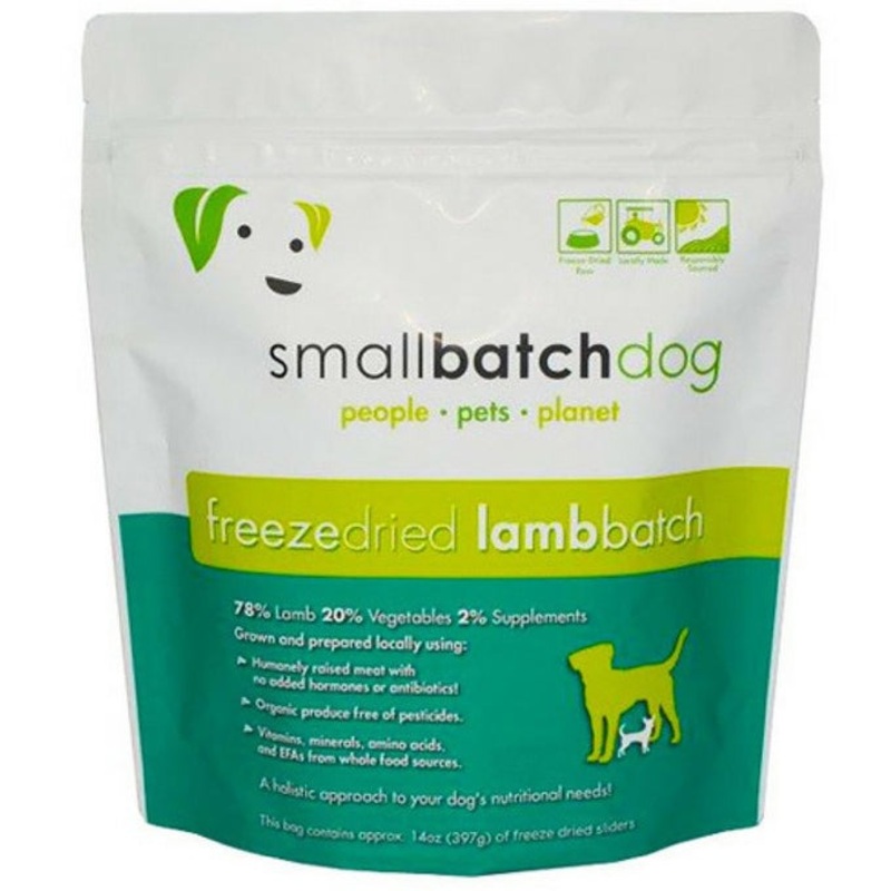 SmallBatch Freeze Dried Lamb Raw Dog Food 14oz