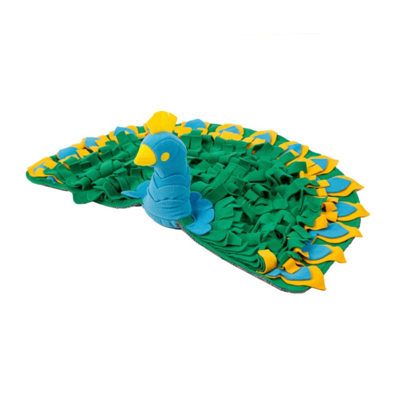 Injoya Peacock Snuffle Dog Feeding Mat 9.06”