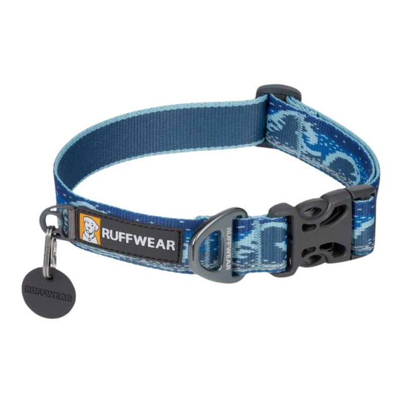 RuffWear Crag Reflective Dog Collar 20-26 Midnight Wave