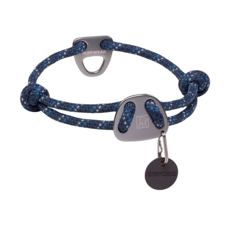 RuffWear Knot-a-Collar Rope Dog Collar 20-26 Blue Moon