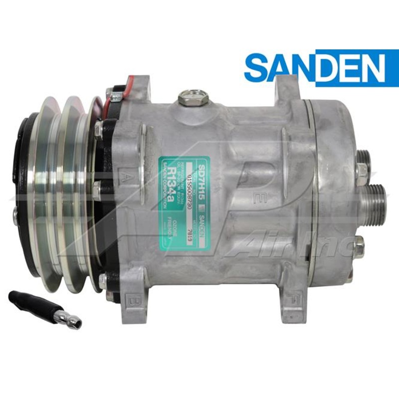 SD7H15, 5 2 Groove Clutch, Horizontal Tube O-Ring, 12 Volt for Fiat