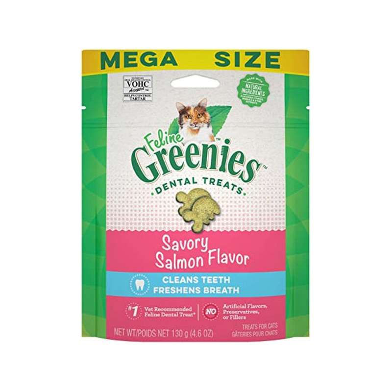 Greenies Savory Salmon Flavor Cat Dental Treats 4.6oz