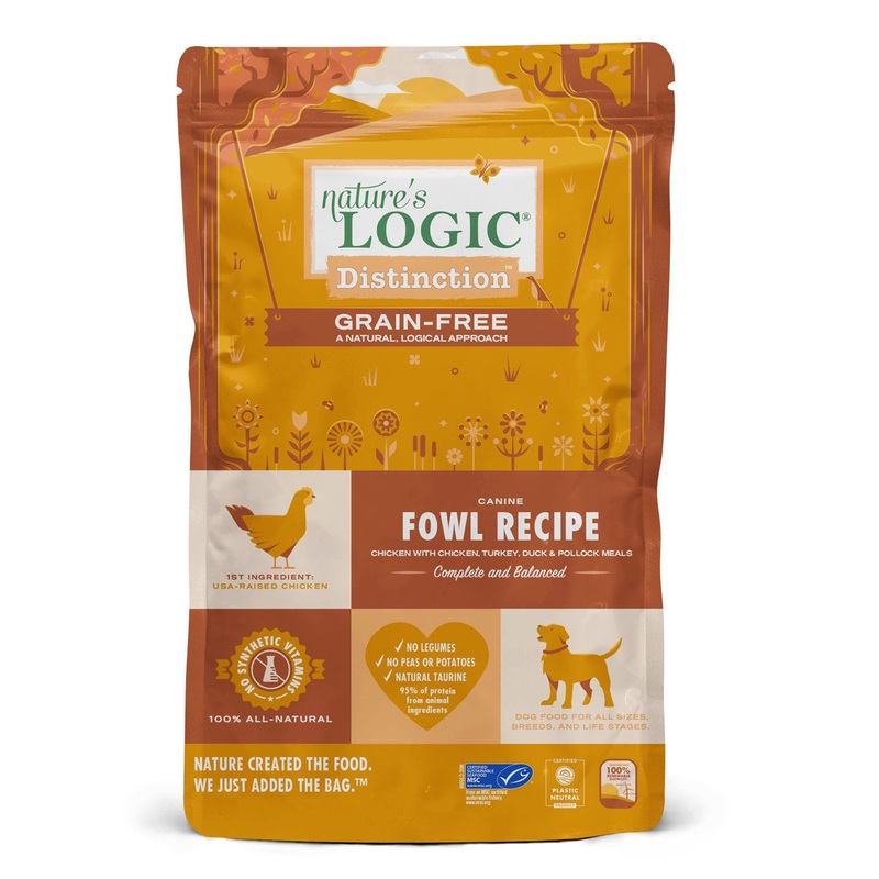 Nature’s Logic Grain Free Distinction Fowl Recipe Dry Dog Food 24lb