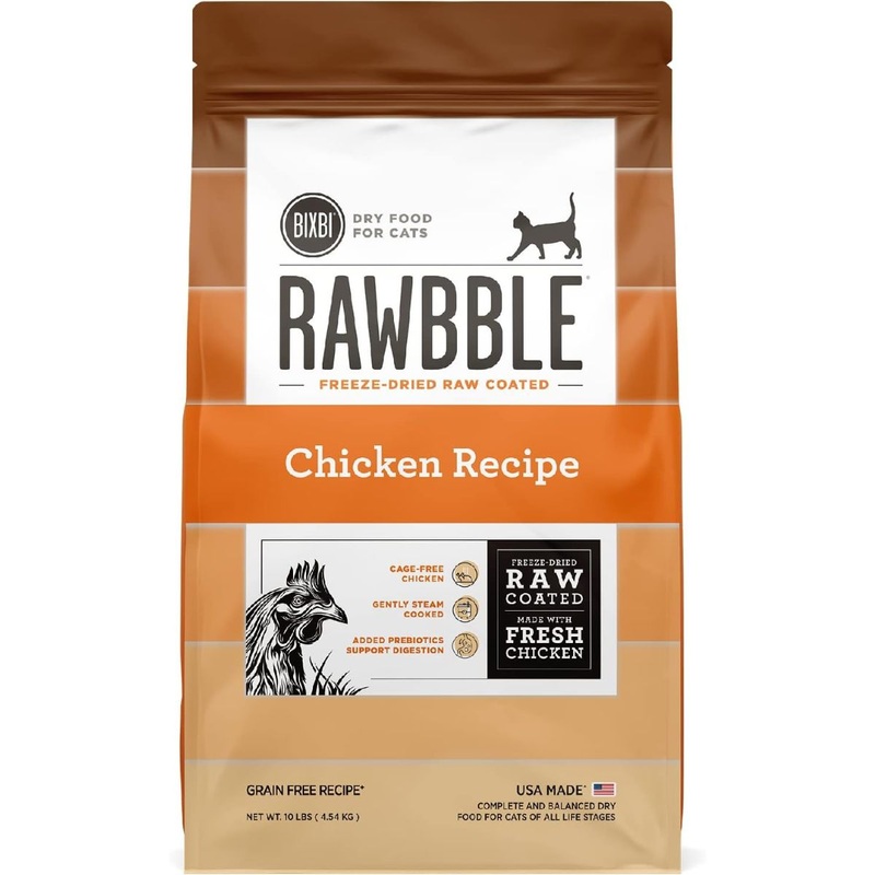 Bixbi Rawbble Chicken Dry Cat Food 10lb