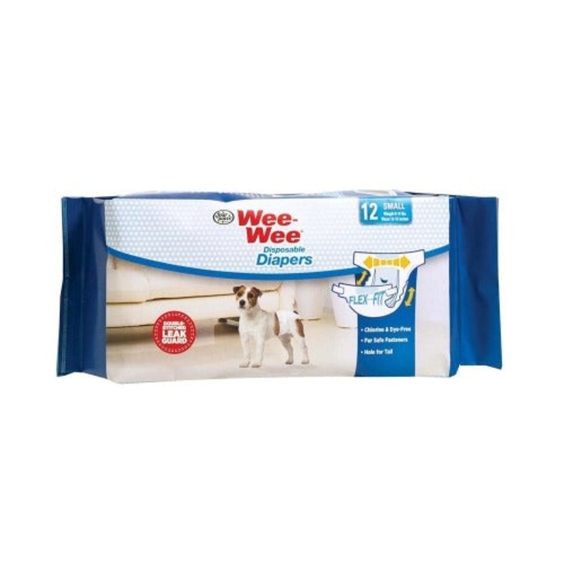 Four Paws Wee Wee Disposable Diapers Large Extra Large 12 Count