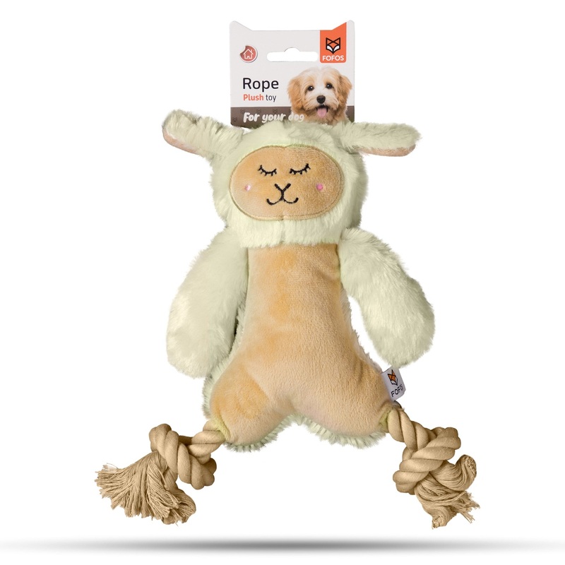 Injoya Ropeleg Plush Sheep Dog Toy – Small