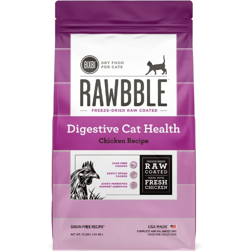 Bixbi Pet Rawbble Digestive Health Chicken Dry Cat Food 10lb