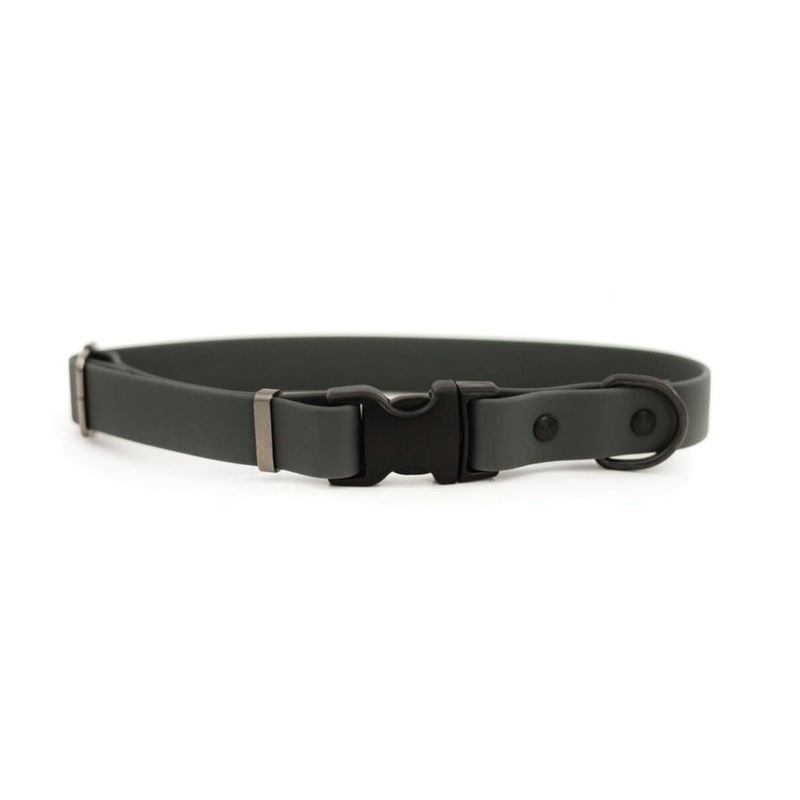 Euro-Dog Waterproof Dog Collar X-Small Charcoal