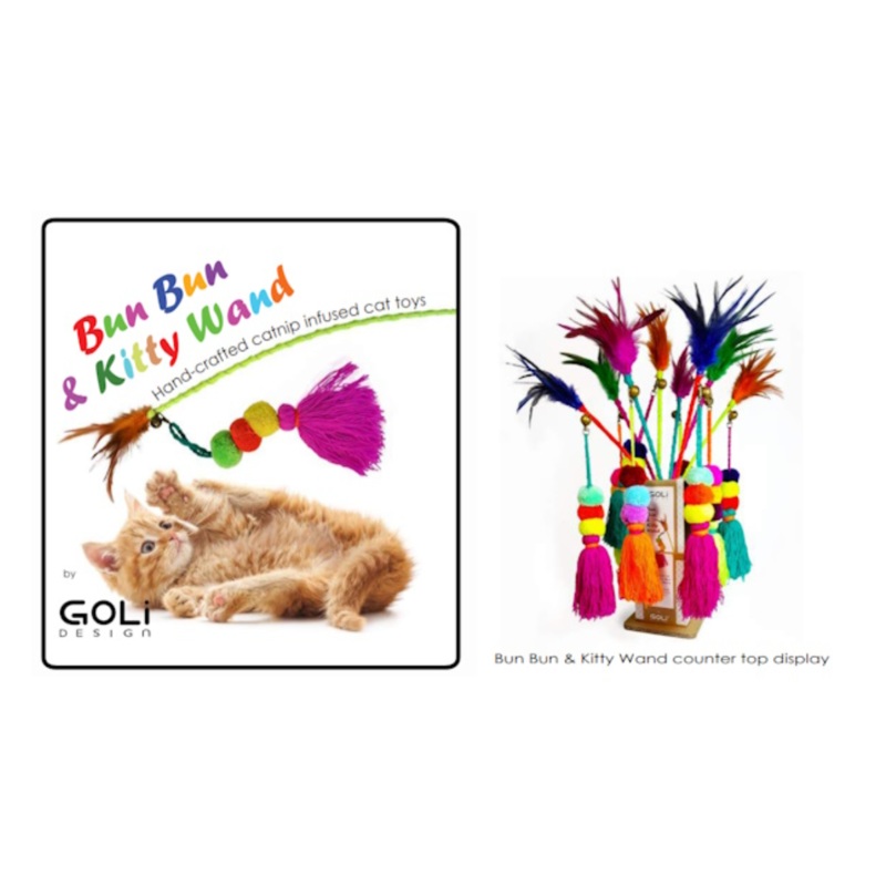 Goli Design Nylon Bun Bun Wand Cat Toy 27